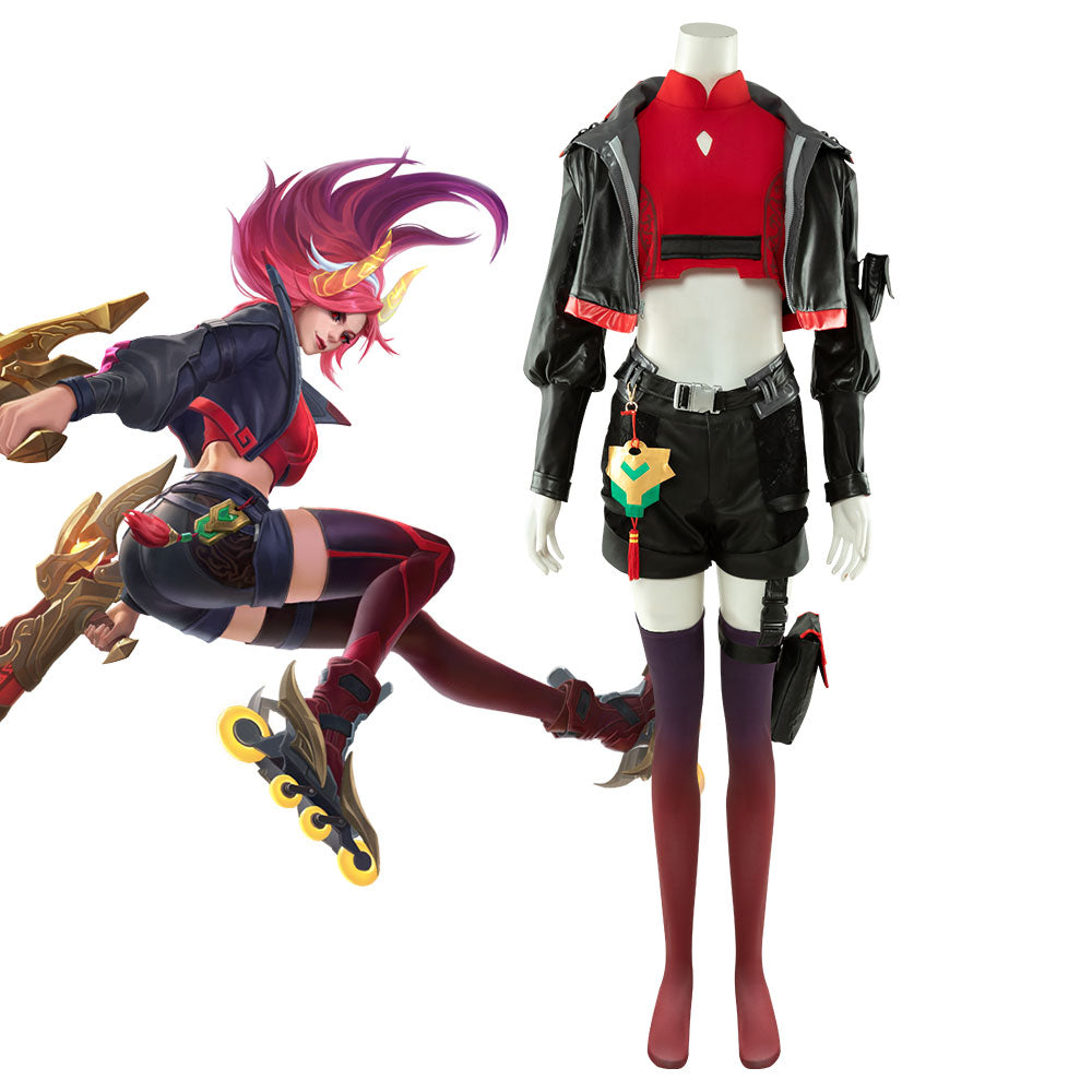 League of Legends Wild Rift LOL Lunar Beast Miss Fortune Cosplay Costume Costume - Tophatter Daily Deals